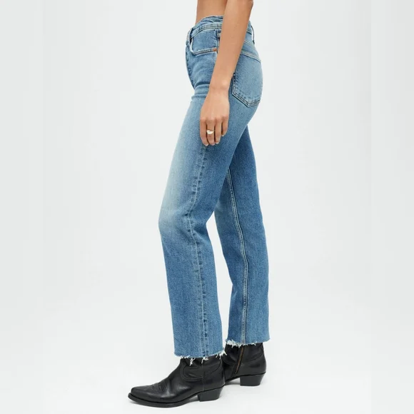 Re/Done Mid 70s High Rise Rigid Stovepipe Jeans - Picture 13 of 13